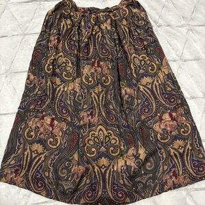 Charter Club Mid Length Skirt Women Sz 10 / Medium House Witchy Boho